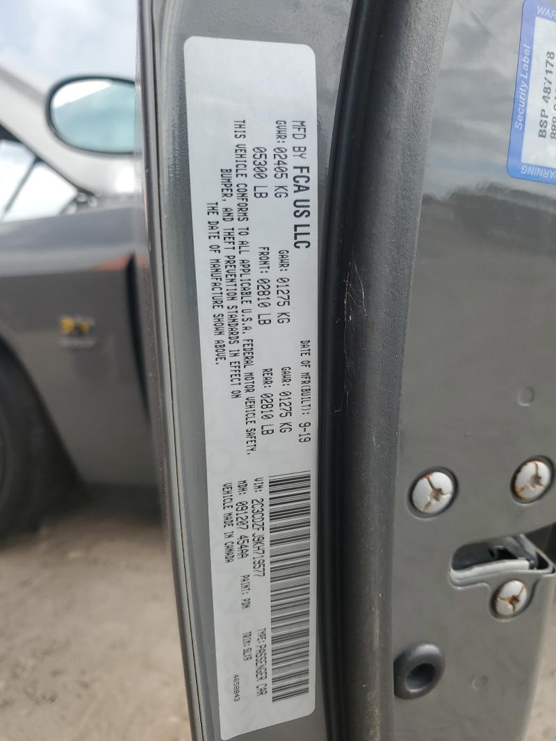 2C3CDZFJ9KH719577 - 2019 DODGE CHALLENGER R/T SCAT PACK GRAY photo 13