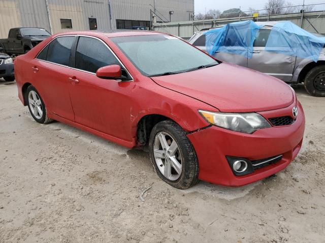 4T1BF1FK2DU691578 - 2013 TOYOTA CAMRY L RED photo 4