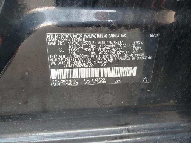 2T3BF4DV9CW259655 - 2012 TOYOTA RAV4 Қара фото 13