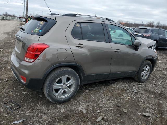 KL7CJLSB2MB304903 - 2021 CHEVROLET TRAX 1LT TAN photo 3