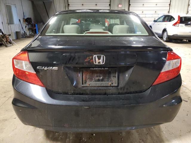 2HGFB2F59CH501344 - 2012 HONDA CIVIC LX BLACK photo 6