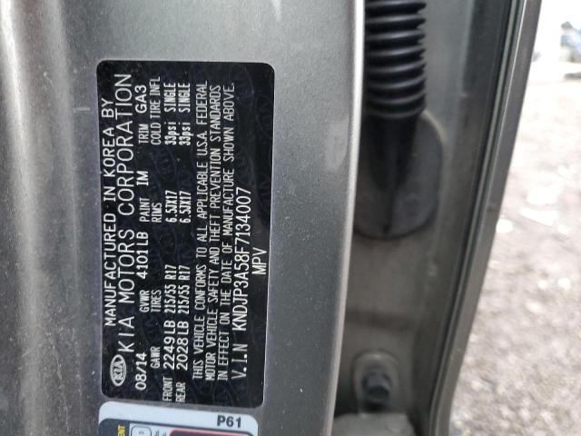 KNDJP3A58F7134007 - 2015 KIA SOUL + GRAY photo 12