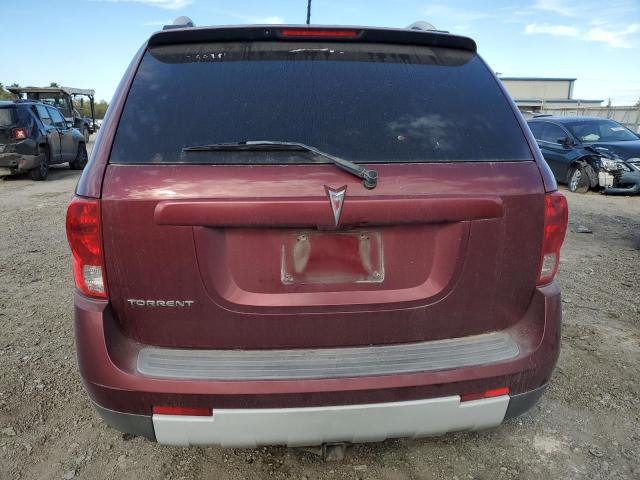 2CKDL33F996221006 - 2009 PONTIAC TORRENT MAROON photo 6