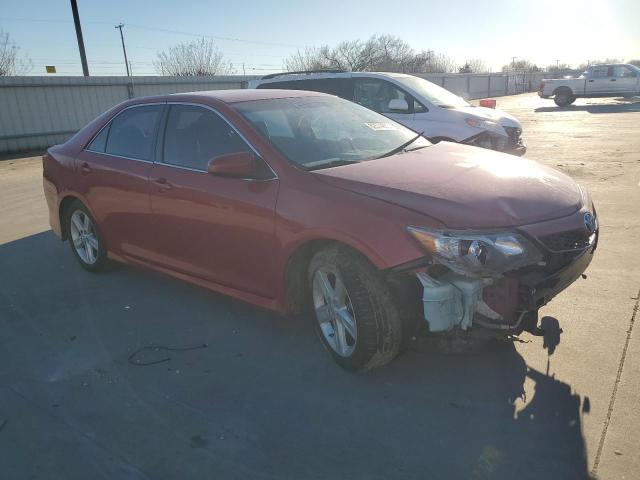 4T1BF1FK9EU800006 - 2014 TOYOTA CAMRY L RED photo 4