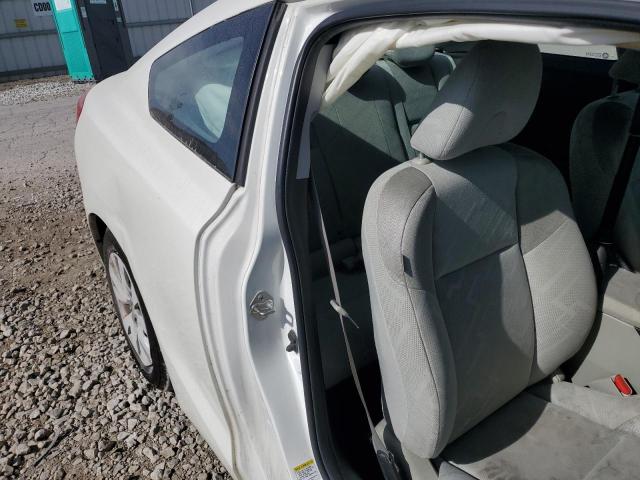 2HGFG3B51CH564838 - 2012 HONDA CIVIC LX WHITE photo 10