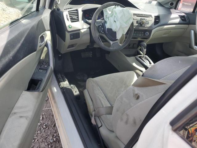 2HGFG3B51CH564838 - 2012 HONDA CIVIC LX WHITE photo 8