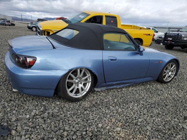 JHMAP21415S001455 - 2005 HONDA S2000 BLUE photo 3