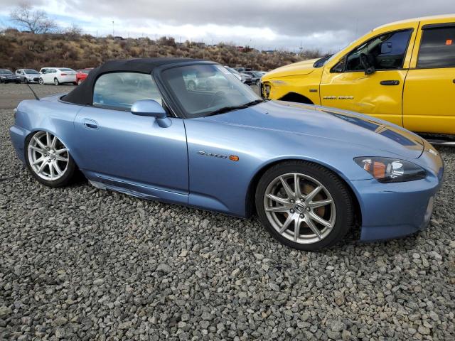 JHMAP21415S001455 - 2005 HONDA S2000 BLUE photo 4