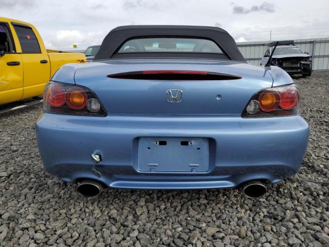 JHMAP21415S001455 - 2005 HONDA S2000 BLUE photo 6