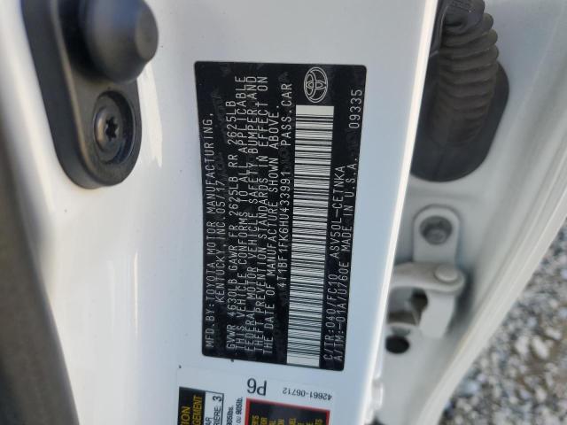 4T1BF1FK6HU433991 - 2017 TOYOTA CAMRY LE WHITE photo 13