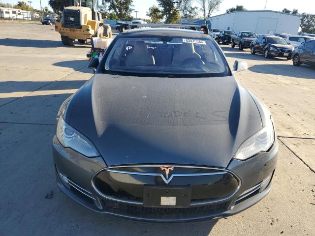 5YJSA1H14EFP39566 - 2014 TESLA MODEL S GRAY photo 5