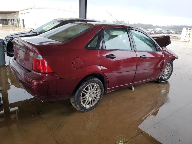 1FAHP34N47W168503 - 2007 FORD FOCUS ZX4 MAROON photo 3