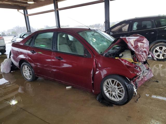 1FAHP34N47W168503 - 2007 FORD FOCUS ZX4 MAROON photo 4