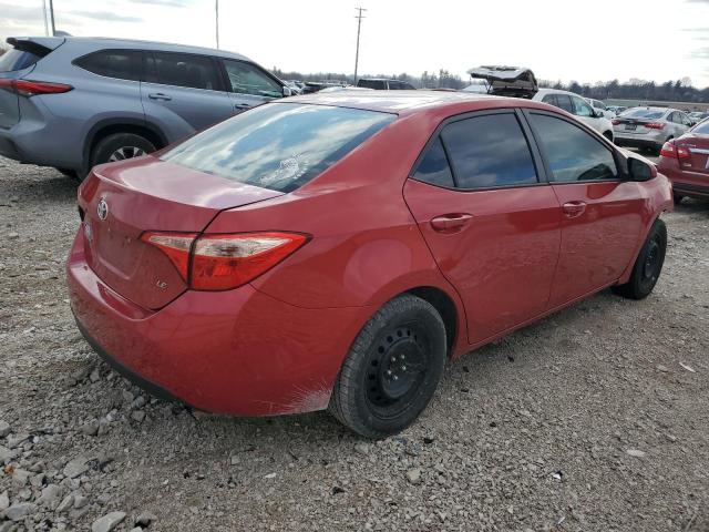 5YFBURHE2HP596019 - 2017 TOYOTA COROLLA L RED photo 3