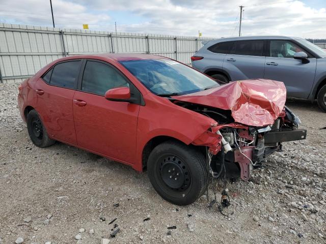 5YFBURHE2HP596019 - 2017 TOYOTA COROLLA L RED photo 4