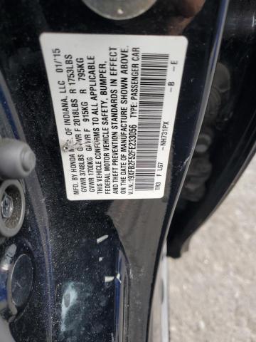 19XFB2F52FE233056 - 2015 HONDA CIVIC LX BLACK photo 13