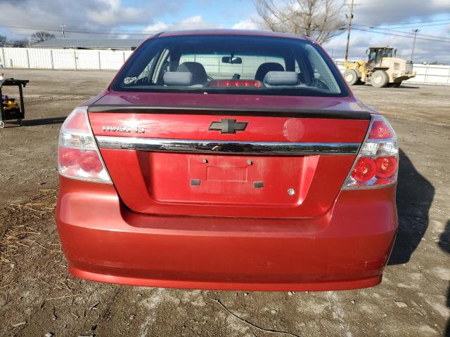 KL1TD5DE9BB236777 - 2011 CHEVROLET AVEO LS RED photo 6