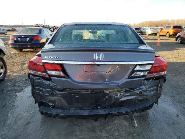 2HGFB2F97FH509207 - 2015 HONDA CIVIC EXL GRAY photo 6