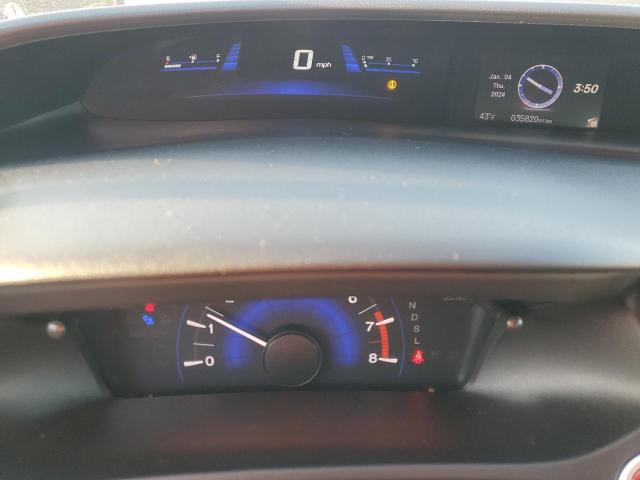 2HGFB2F97FH509207 - 2015 HONDA CIVIC EXL ნაცრისფერი ფოტო 9