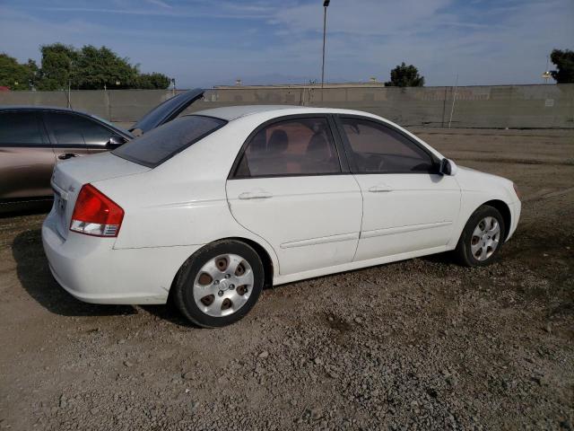 KNAFE221395649575 - 2009 KIA SPECTRA EX WHITE photo 3