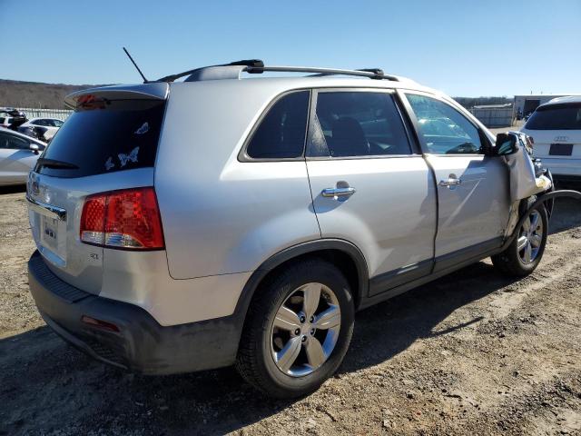 5XYKUDA6XCG306564 - 2012 KIA SORENTO EX SILVER photo 3