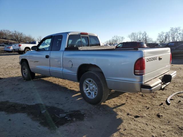 1B7GL22X11S204842 - 2001 DODGE DAKOTA SILVER photo 2