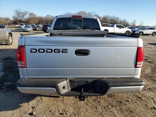 1B7GL22X11S204842 - 2001 DODGE DAKOTA SILVER photo 6