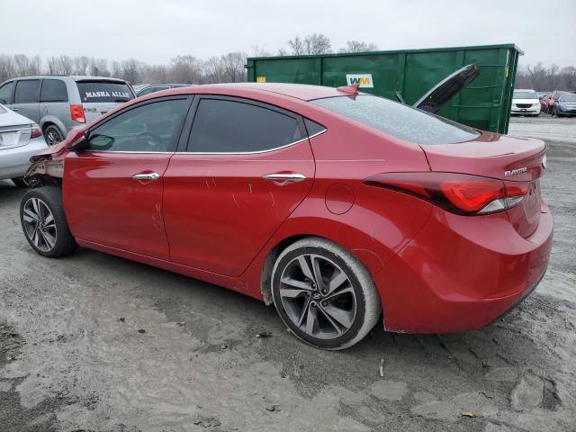 KMHDH4AE3EU160915 - 2014 HYUNDAI ELANTRA SE RED photo 2