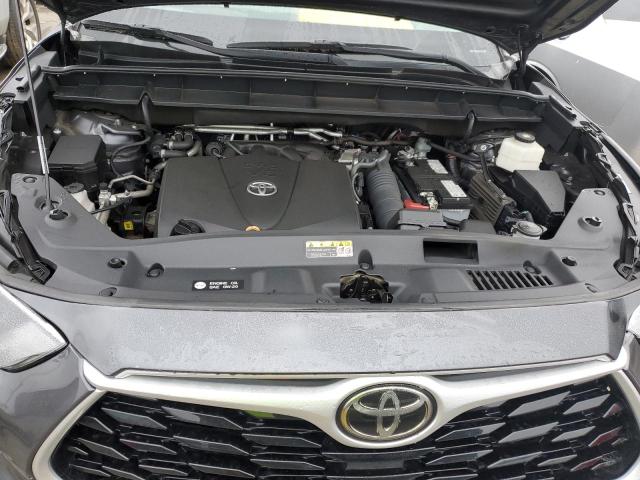 5TDGZRBH1MS066068 - 2021 TOYOTA HIGHLANDER XLE GRAY photo 12