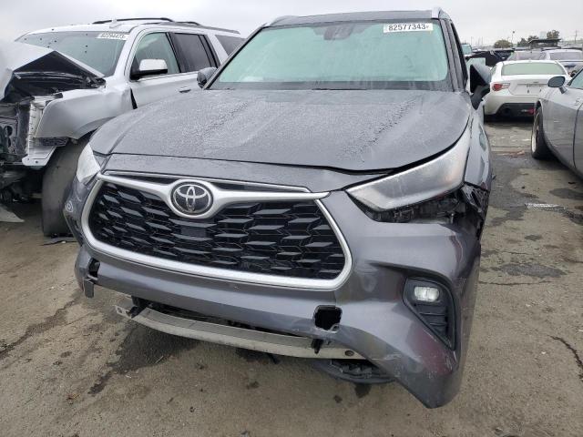 5TDGZRBH1MS066068 - 2021 TOYOTA HIGHLANDER XLE GRAY photo 5