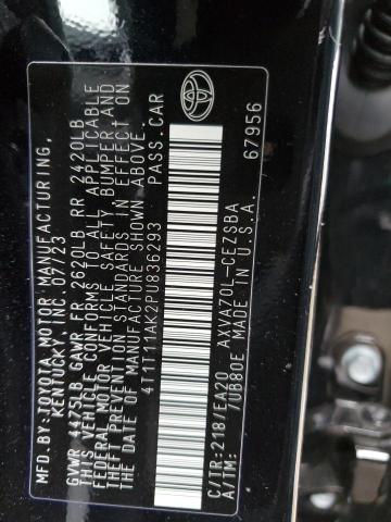 4T1T11AK2PU836293 - 2023 TOYOTA CAMRY SE NIGHT SHADE BLACK photo 12