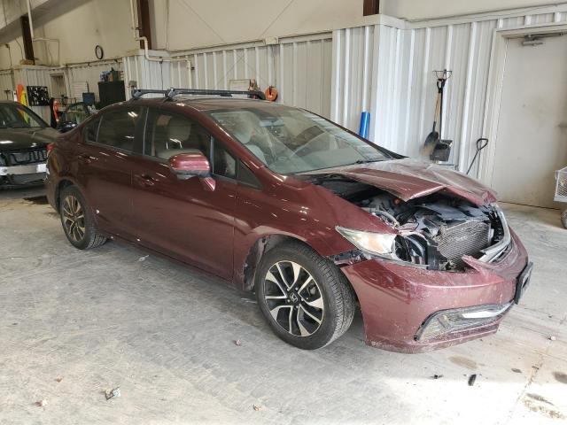 19XFB2F88FE116348 - 2015 HONDA CIVIC EX BURGUNDY photo 4