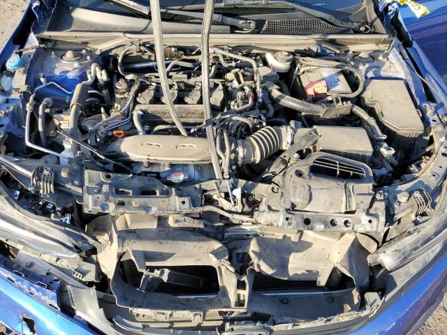 2HGFE1F76NH306808 - 2022 HONDA CIVIC EX BLUE photo 11