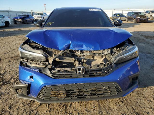 2HGFE1F76NH306808 - 2022 HONDA CIVIC EX BLUE photo 5