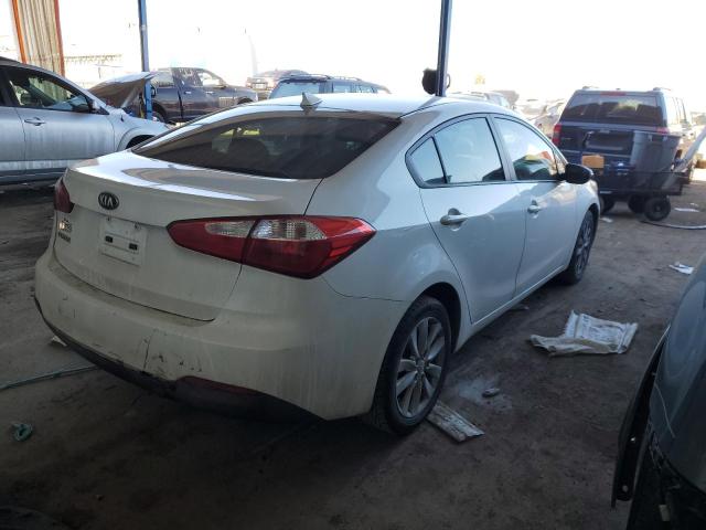 KNAFX4A63E5063701 - 2014 KIA FORTE LX WHITE photo 3