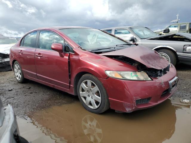 2HGFA1F52AH586277 - 2010 HONDA CIVIC LX BURGUNDY photo 4