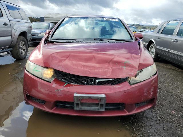 2HGFA1F52AH586277 - 2010 HONDA CIVIC LX BURGUNDY photo 5