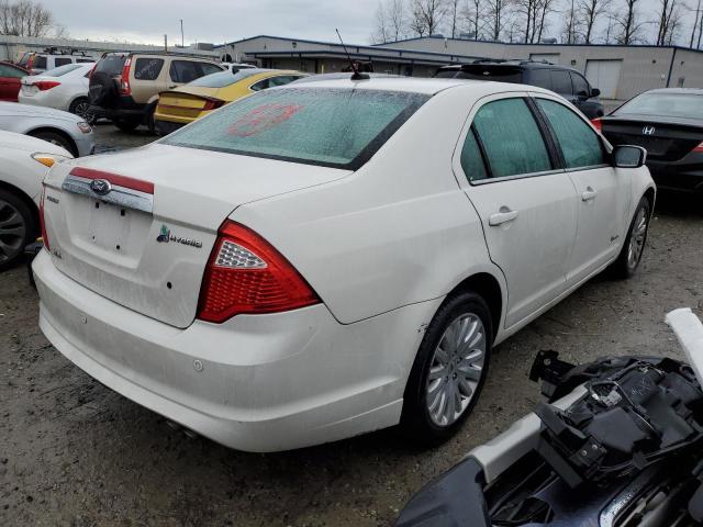 3FADP0L36CR270315 - 2012 FORD FUSION HYBRID WHITE photo 3