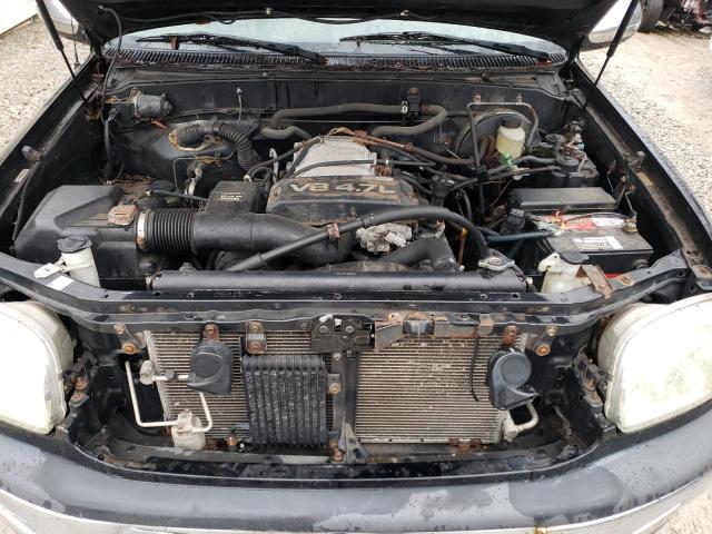 5TBBT44102S234464 - 2002 TOYOTA TUNDRA ACCESS CAB შავი ფოტო 11