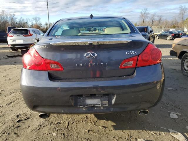 JNKBV61F98M268967 - 2008 INFINITI G35 GRAY photo 6