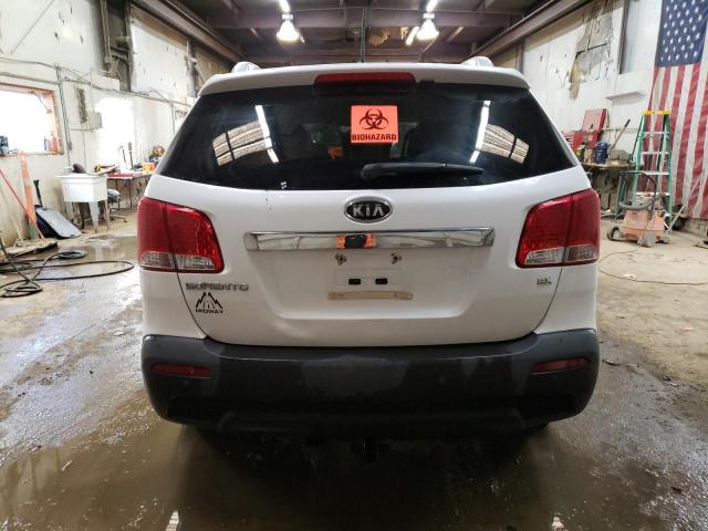 5XYKU3A14BG182305 - 2011 KIA SORENTO EX WHITE photo 6