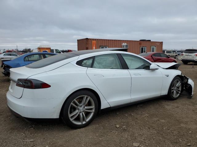 5YJSA1E24FF118715 - 2015 TESLA MODEL S WHITE photo 3