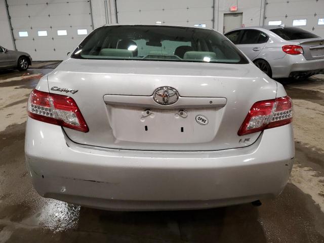 4T4BF3EK5BR124233 - 2011 TOYOTA CAMRY BASE SILVER photo 6