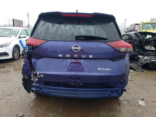 5N1BT3BB1PC691298 - 2023 NISSAN ROGUE SV BLUE photo 6