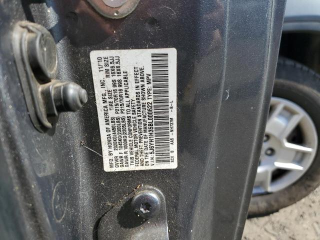 5J6YH1H35BL000622 - 2011 HONDA ELEMENT LX CHARCOAL photo 12