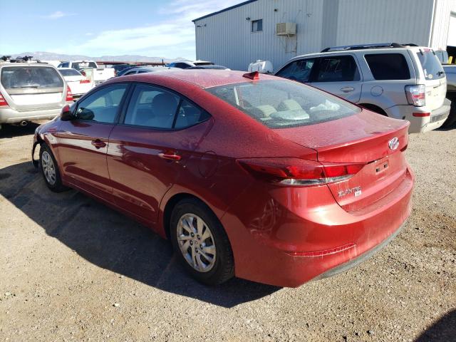 5NPD74LF6HH206491 - 2017 HYUNDAI ELANTRA SE RED photo 2