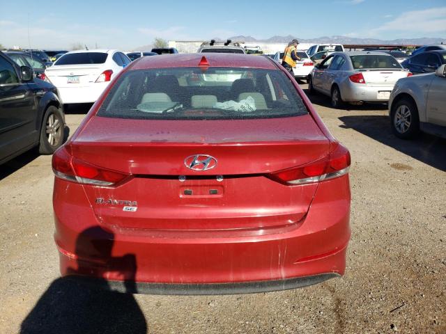 5NPD74LF6HH206491 - 2017 HYUNDAI ELANTRA SE RED photo 6