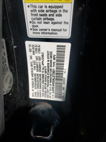 5J6RE4H53AL072921 - 2010 HONDA CR-V EX BLACK photo 13