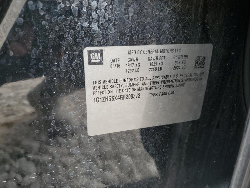 1G1ZH5SX4GF208373 - 2016 CHEVROLET MALIBU PREMIER 黑色 照片 12