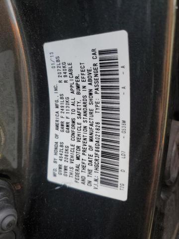 1HGCR3F86DA021826 - 2013 HONDA ACCORD EXL GRAY photo 12
